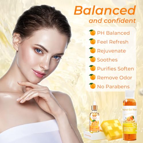 Yoni Soap & Yoni Oil & Feminine Wash Set for Women, Yoni Wash for Vaginal Ph Balance Remove